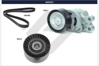 V-Ribbed Belt Set HUTCHINSON KHV 247