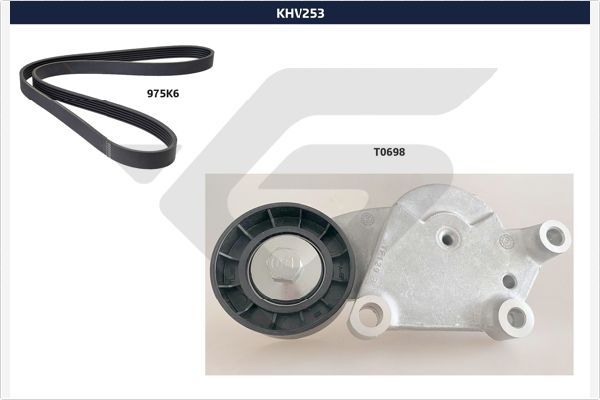HUTCHINSON KHV 253 V-Ribbed Belt Set
