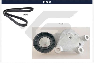 V-Ribbed Belt Set HUTCHINSON KHV 253
