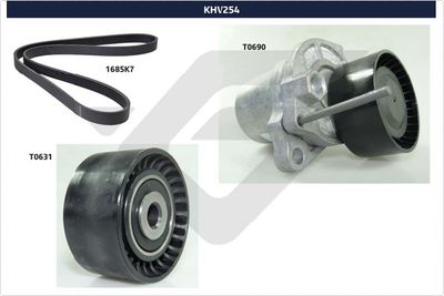 V-Ribbed Belt Set HUTCHINSON KHV 254