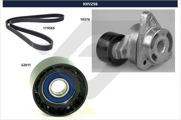 HUTCHINSON KHV 256 V-Ribbed Belt Set