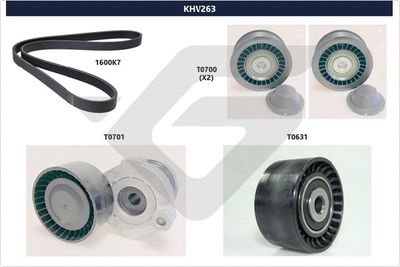 V-Ribbed Belt Set HUTCHINSON KHV 263