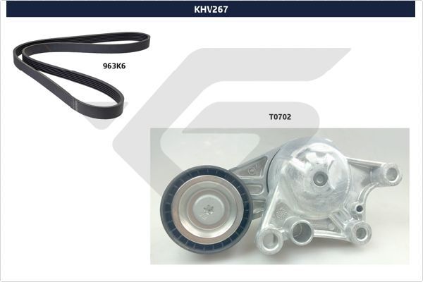 HUTCHINSON KHV 267 V-Ribbed Belt Set