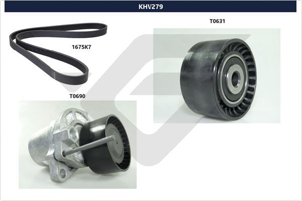 HUTCHINSON KHV 279 V-Ribbed Belt Set