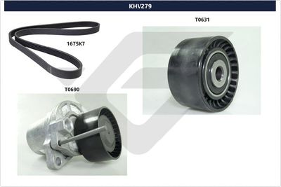 V-Ribbed Belt Set HUTCHINSON KHV 279