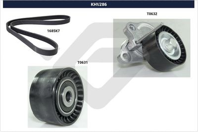 V-Ribbed Belt Set HUTCHINSON KHV 286