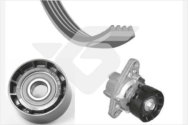 HUTCHINSON KHV 52 V-Ribbed Belt Set