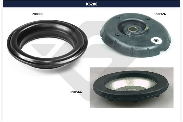 HUTCHINSON KS 288 Repair Kit, suspension strut support mount
