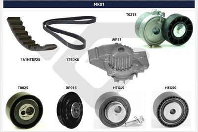 V-Ribbed Belt Set HUTCHINSON MK01