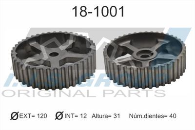 Gear/Sprocket, camshaft IJS GROUP 18-1001