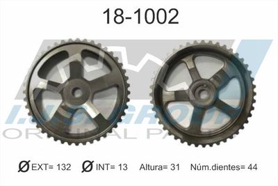 Gear/Sprocket, camshaft IJS GROUP 18-1002