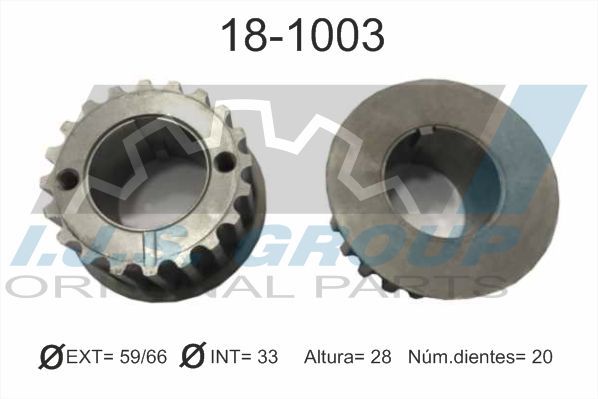 IJS GROUP 18-1003 Sprocket, crankshaft