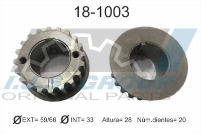 Sprocket, crankshaft IJS GROUP 18-1003