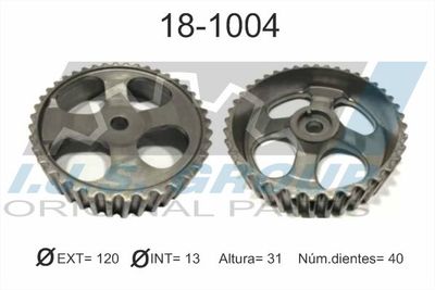 Gear/Sprocket, camshaft IJS GROUP 18-1004