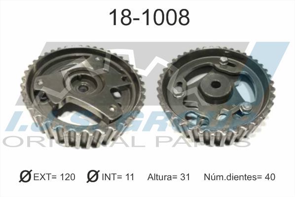 IJS GROUP 18-1008 Gear/Sprocket, camshaft