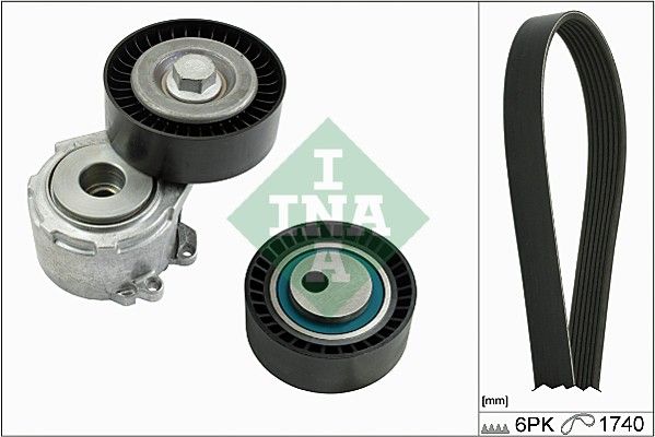 Schaeffler INA 529 0017 10 V-Ribbed Belt Set