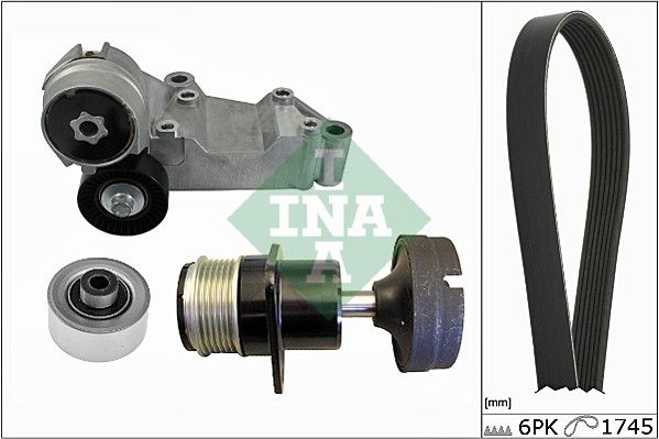 Schaeffler INA 529 0037 10 V-Ribbed Belt Set