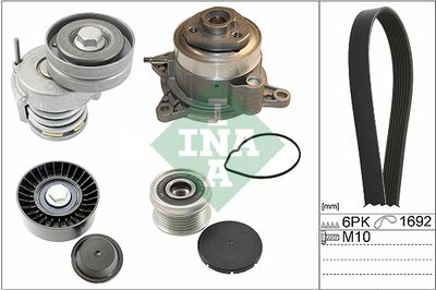 Water Pump + V-Ribbed Belt Kit Schaeffler INA 529 0039 30