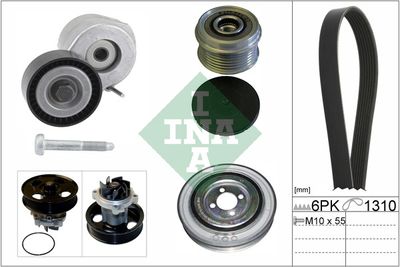 Water Pump + V-Ribbed Belt Kit Schaeffler INA 529 0045 30