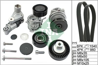 Water Pump + V-Ribbed Belt Kit Schaeffler INA 529 0053 30