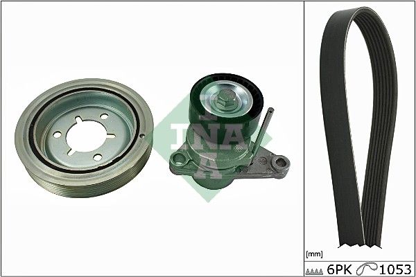 Schaeffler INA 529 0070 10 V-Ribbed Belt Set