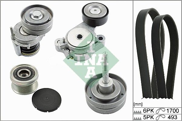 Schaeffler INA 529 0083 10 V-Ribbed Belt Set