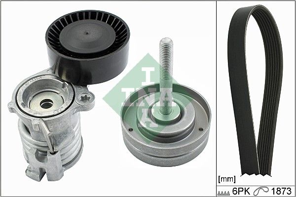 Schaeffler INA 529 0090 10 V-Ribbed Belt Set