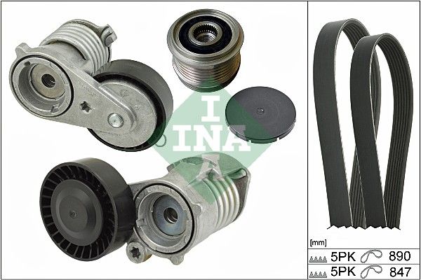 Schaeffler INA 529 0129 10 V-Ribbed Belt Set
