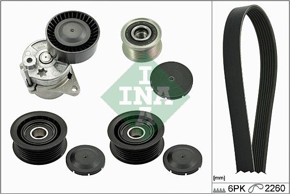 Schaeffler INA 529 0138 10 V-Ribbed Belt Set