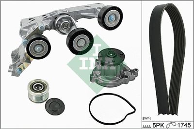 Water Pump + V-Ribbed Belt Kit Schaeffler INA 529 0155 30