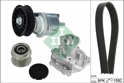 Water Pump + V-Ribbed Belt Kit Schaeffler INA 529 0161 30
