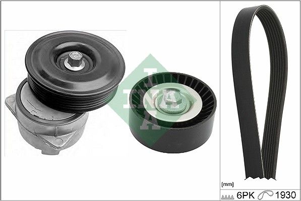 Schaeffler INA 529 0221 10 V-Ribbed Belt Set