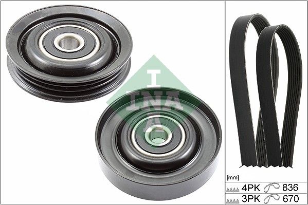 Schaeffler INA 529 0230 10 V-Ribbed Belt Set