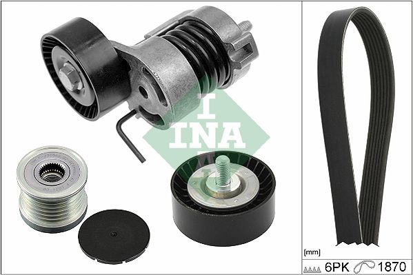Schaeffler INA 529 0254 10 V-Ribbed Belt Set