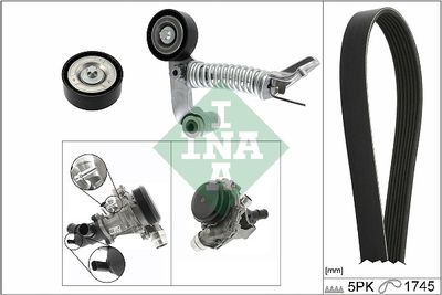 Water Pump + V-Ribbed Belt Kit Schaeffler INA 529 0319 30