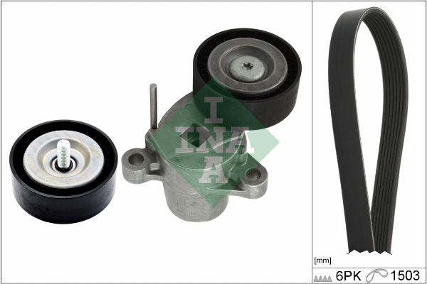 Schaeffler INA 529 0338 10 V-Ribbed Belt Set