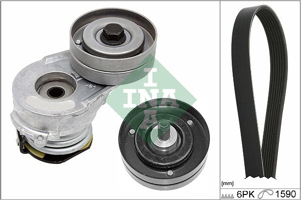 Schaeffler INA 529 0345 10 V-Ribbed Belt Set