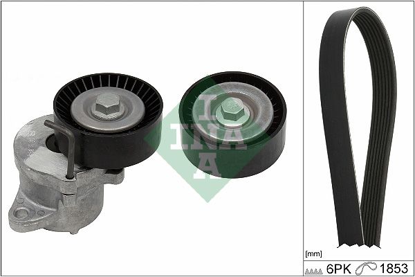 Schaeffler INA 529 0351 10 V-Ribbed Belt Set