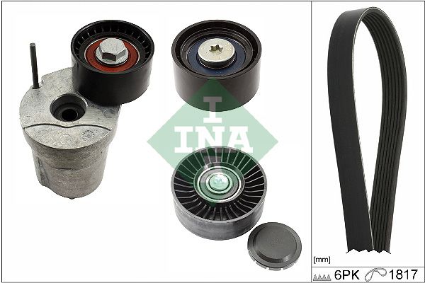 Schaeffler INA 529 0368 10 V-Ribbed Belt Set