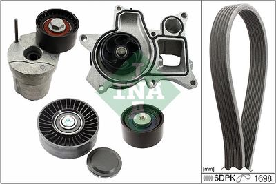 Water Pump + V-Ribbed Belt Kit Schaeffler INA 529 0369 30