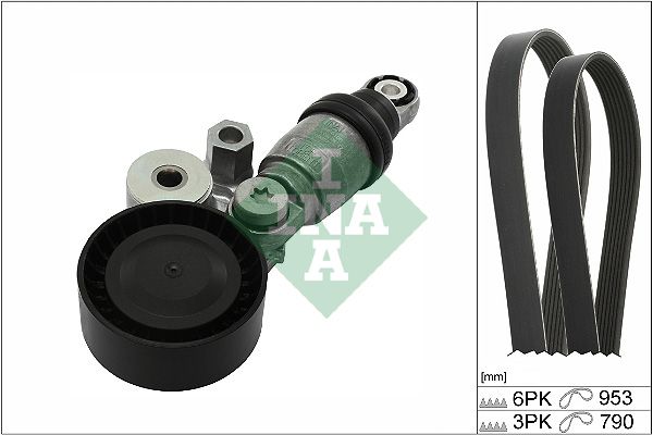 Schaeffler INA 529 0371 10 V-Ribbed Belt Set