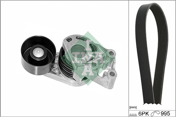 Schaeffler INA 529 0378 10 V-Ribbed Belt Set