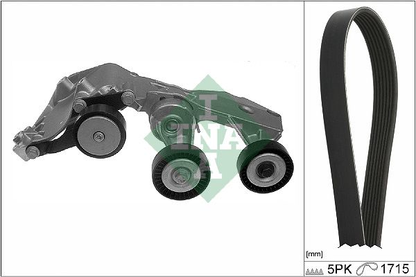 Schaeffler INA 529 0410 10 V-Ribbed Belt Set