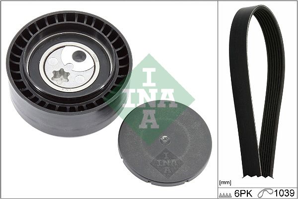 Schaeffler INA 529 0411 10 V-Ribbed Belt Set