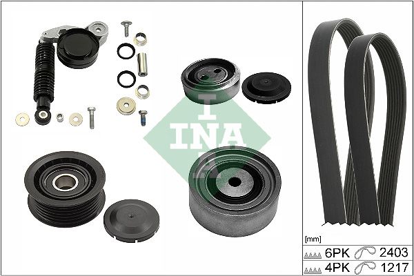 Schaeffler INA 529 0424 10 V-Ribbed Belt Set