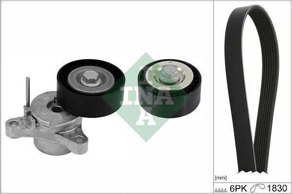 Schaeffler INA 529 0448 10 V-Ribbed Belt Set