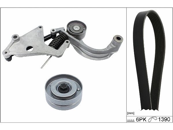 Schaeffler INA 529 0457 10 V-Ribbed Belt Set