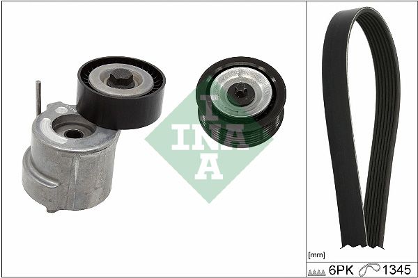 Schaeffler INA 529 0459 10 V-Ribbed Belt Set