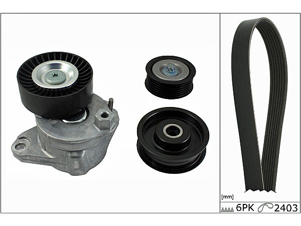 Schaeffler INA 529 0493 10 V-Ribbed Belt Set