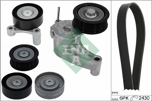 Schaeffler INA 529 0554 10 V-Ribbed Belt Set